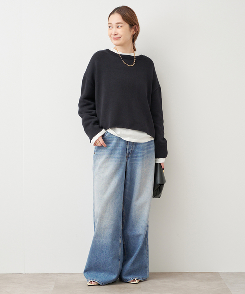 Deuxieme Classe（ドゥーズィエムクラス）の「Beauty プルオーバー（ニット/セーター・レディース・ベージュ/ネイビー・FREE）」の21枚目の写真