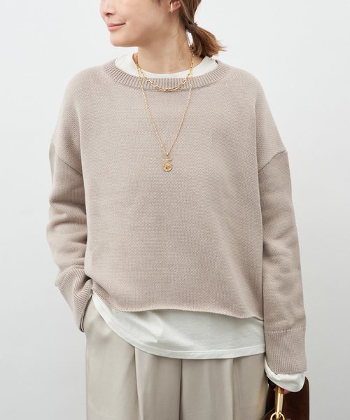 Deuxieme Classe（ドゥーズィエムクラス）の「Beauty プルオーバー（ニット/セーター・レディース・ベージュ/ネイビー・FREE）」の22枚目の写真