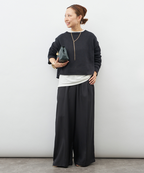 Deuxieme Classe（ドゥーズィエムクラス）の「Beauty プルオーバー（ニット/セーター・レディース・ベージュ/ネイビー・FREE）」の7枚目の写真