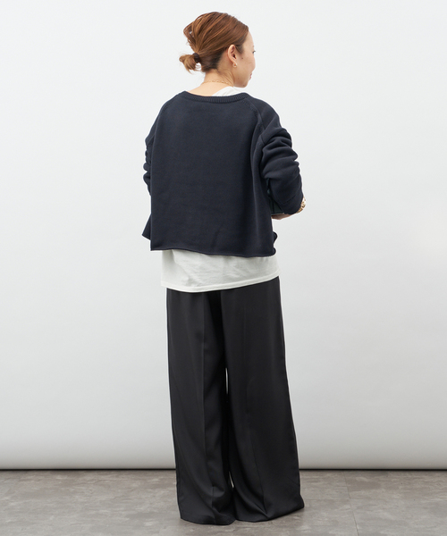 Deuxieme Classe（ドゥーズィエムクラス）の「Beauty プルオーバー（ニット/セーター・レディース・ベージュ/ネイビー・FREE）」の9枚目の写真