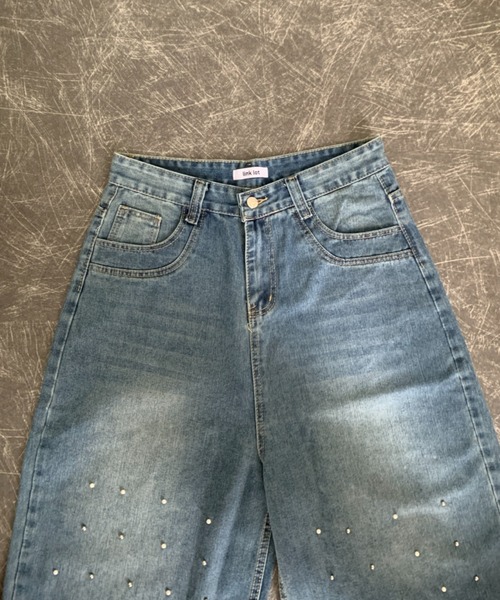 link lot(リンクロット)の「パール付きカットオフバギーデニム(デニムパンツ・メンズ・ブルー・M/L)」の10枚目の写真