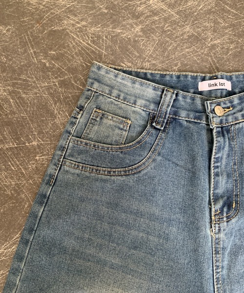 link lot(リンクロット)の「パール付きカットオフバギーデニム(デニムパンツ・メンズ・ブルー・M/L)」の11枚目の写真