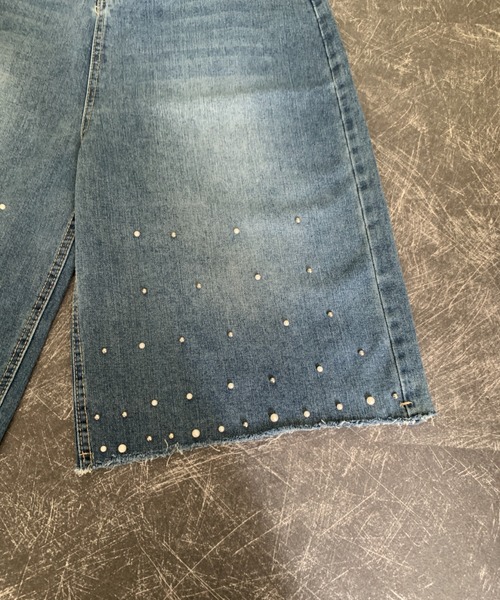 link lot(リンクロット)の「パール付きカットオフバギーデニム(デニムパンツ・メンズ・ブルー・M/L)」の12枚目の写真