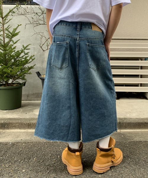 link lot(リンクロット)の「パール付きカットオフバギーデニム(デニムパンツ・メンズ・ブルー・M/L)」の21枚目の写真