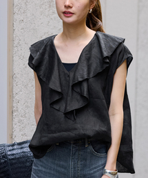 FRAMeWORK | ≪WEB限定 / 追加≫フレンチリネンフリルプルオーバー(シャツ/ブラウス)