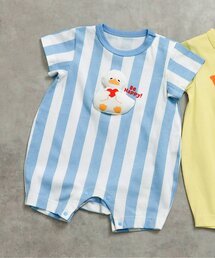 familiar ストライプ ネイビー ロンパース キッズのロンパース（ストライプ柄）ファッション通販 - ZOZOTOWN