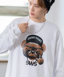 【SIDEWAYSTANCE】チーズベア長袖Tシャツ 70427