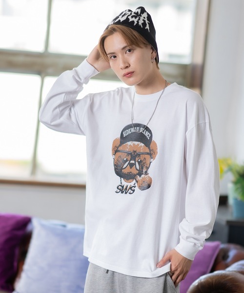 En serio TOKYO(エンソリオトーキョー)の「【SIDEWAYSTANCE】チーズベア長袖Tシャツ 70427(Tシャツ/カットソー・メンズ・ホワイト/ダークブルー/ブラック・SMALL/MEDIUM/X-LARGE/LARGE)」の18枚目の写真
