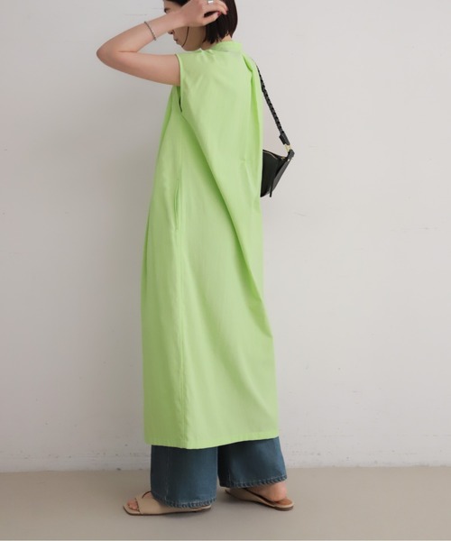 NOMBRE IMPAIR(ノンブルアンペール)の「TCキャンバス フレンチワンピース(ワンピース・レディース・グレー/ネイビー/ライトグリーン・FREE)」の13枚目の写真