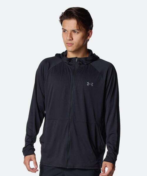 UNDER ARMOUR(アンダーアーマー)の「UAテック フルジップ フーディー(トレーニング/メンズ)(Tシャツ/カットソー・メンズ・ブラック・L/M/XL/2XL/S)」の1枚目の写真