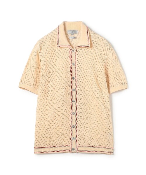 TOMORROWLAND (トゥモローランド)の「【別注】Raffa Molina コットン ニットシャツ(ニット/セーター・メンズ・ブラック系その他/ホワイト系その他・M/L)」の2枚目の写真