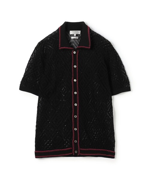 TOMORROWLAND (トゥモローランド)の「【別注】Raffa Molina コットン ニットシャツ(ニット/セーター・メンズ・ブラック系その他/ホワイト系その他・M/L)」の1枚目の写真