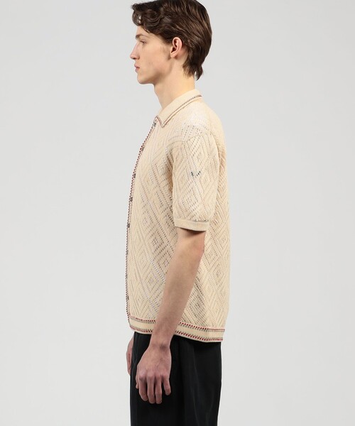 TOMORROWLAND (トゥモローランド)の「【別注】Raffa Molina コットン ニットシャツ(ニット/セーター・メンズ・ブラック系その他/ホワイト系その他・M/L)」の5枚目の写真