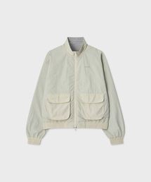 SUNLIT（サンリット）の「リバーシブルポケットトラックジャケット（クリーム）（MA-1）」