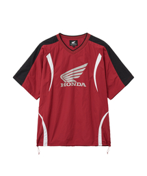 Color Block Short Sleeve Red