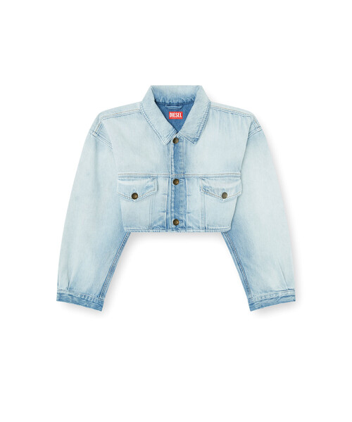 DIESEL（ディーゼル）の「ウィメンズ デニムジャケット DE-MALLEY-S（デニムジャケット・レディース・ライトインディゴブルー・X-SMALL/SMALL/MEDIUM/LARGE）」の2枚目の写真