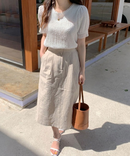 SallyLunn(サリーラン)の「スカラップレースネックトップス(Tシャツ/カットソー・レディース・ホワイト・LARGE/MEDIUM/X-LARGE)」の7枚目の写真