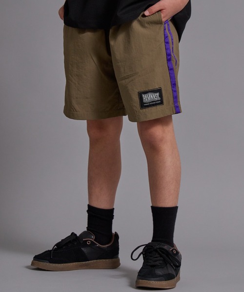 PAIRMANON STREET(ペアマノンストリート)の「【90-160cm】【水陸両用】ナイロン ラインショートパンツ【PAIRMANON STREET】(その他パンツ・キッズ・グリーン/ブラウン/ブラック/ライトブルー/ベージュ/パープル・130/120/100/150/160/110/90/140)」の3枚目の写真