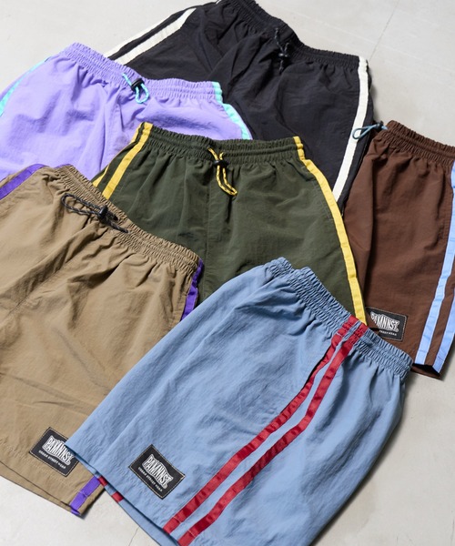 PAIRMANON STREET(ペアマノンストリート)の「【90-160cm】【水陸両用】ナイロン ラインショートパンツ【PAIRMANON STREET】(その他パンツ・キッズ・グリーン/ブラウン/ブラック/ライトブルー/ベージュ/パープル・130/120/100/150/160/110/90/140)」の8枚目の写真