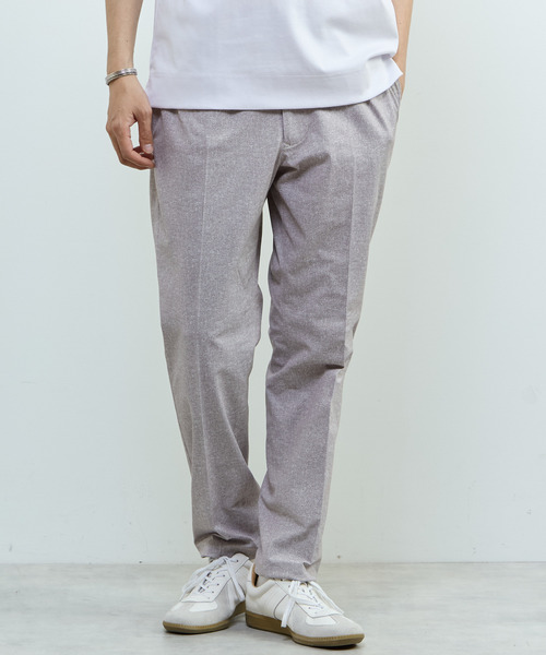 MEN'S MELROSE(メンズメルローズ)の「プリントテックドットジャージイージーパンツ(セットアップ可)(スラックス・メンズ・チャコールグレー/ネイビー/ライトベージュ・2/3/5/4)」の2枚目の写真