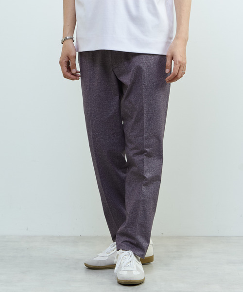 MEN'S MELROSE(メンズメルローズ)の「プリントテックドットジャージイージーパンツ(セットアップ可)(スラックス・メンズ・チャコールグレー/ネイビー/ライトベージュ・2/3/5/4)」の10枚目の写真
