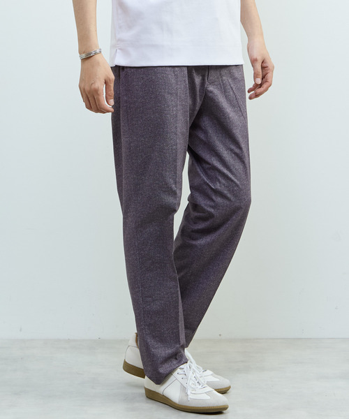 MEN'S MELROSE(メンズメルローズ)の「プリントテックドットジャージイージーパンツ(セットアップ可)(スラックス・メンズ・チャコールグレー/ネイビー/ライトベージュ・2/3/5/4)」の11枚目の写真