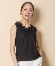 anni plus（アニープラス）の「ラメ レースフリルニット（ニット/セーター）」