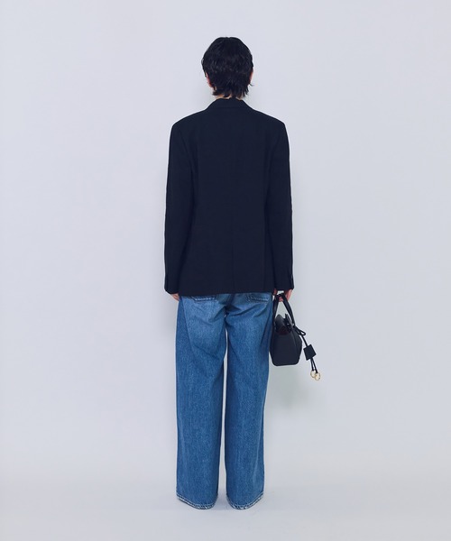 1er Arrondissement（プルミエアロンディスモン）の「リネンビスコースジャケット（テーラードジャケット・レディース・その他4/ブラック系その他3/イエロー系その他5・38/36）」の9枚目の写真