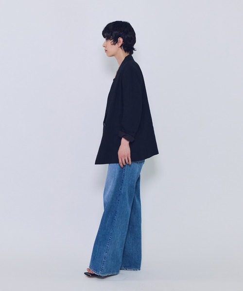 1er Arrondissement（プルミエアロンディスモン）の「リネンビスコースジャケット（テーラードジャケット・レディース・その他4/ブラック系その他3/イエロー系その他5・38/36）」の11枚目の写真