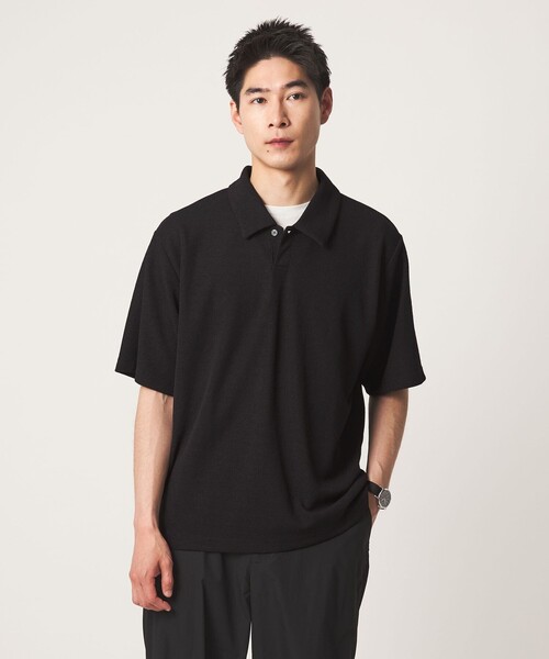 WEB限定】JUST fit ピケ パイル 半袖 ポロシャツ -吸水速乾・UVカット