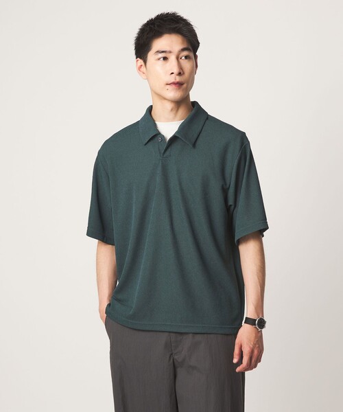 WEB限定】JUST fit ピケ パイル 半袖 ポロシャツ -吸水速乾・UVカット