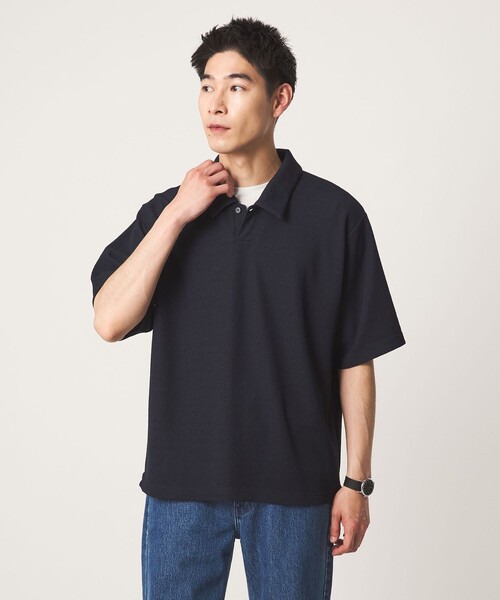 WEB限定】JUST fit ピケ パイル 半袖 ポロシャツ -吸水速乾・UVカット