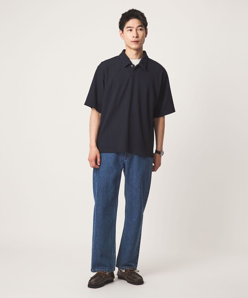 WEB限定】JUST fit ピケ パイル 半袖 ポロシャツ -吸水速乾・UVカット