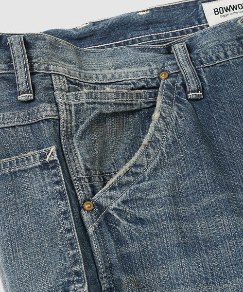 BOW WOW(バウワウ)の「HERITAGE DENIM PAINTER PANTS AGED(デニムパンツ・メンズ・インディゴブルー・M/L/XL)」の4枚目の写真