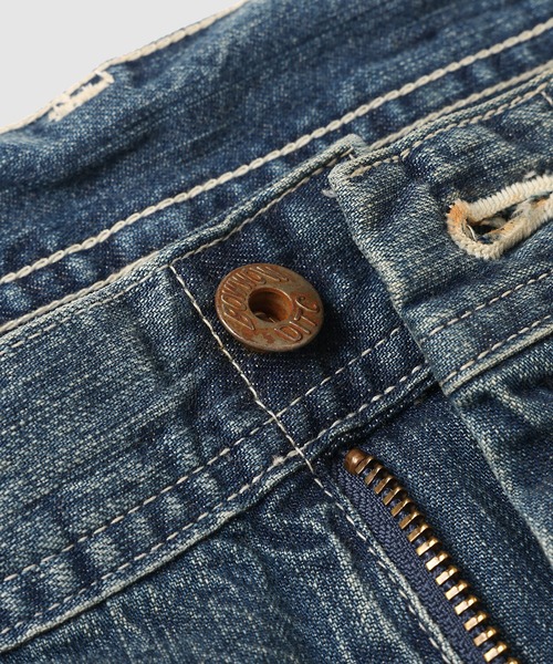 BOW WOW(バウワウ)の「HERITAGE DENIM PAINTER PANTS AGED(デニムパンツ・メンズ・インディゴブルー・M/L/XL)」の3枚目の写真