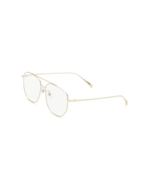 Mila Owen(ミラオーウェン)の「【EYE-CONIC SUMMER】ダブルブリッジダテメガネ(サングラス・レディース・シルバー/ゴールド・F)」の17枚目の写真