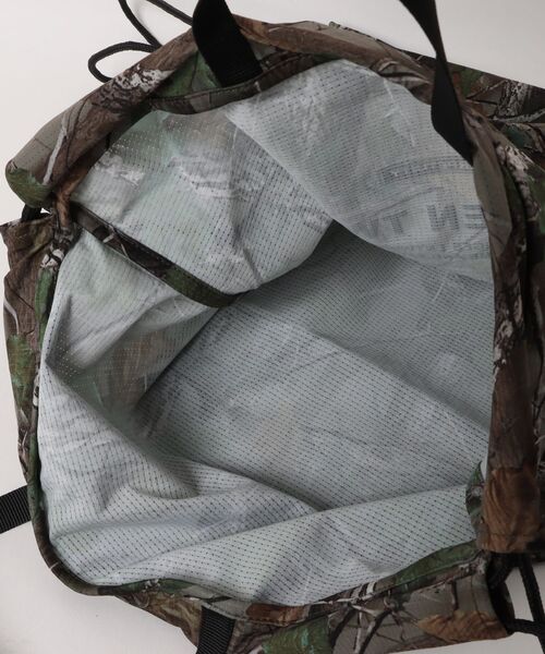 SITRY(シトリー)の「Square Mesh Knapsack/スクエアメッシュ ナップサック ジムバッグ(バックパック/リュック・メンズ・リアルツリーカモ/ブラック・FREE)」の14枚目の写真