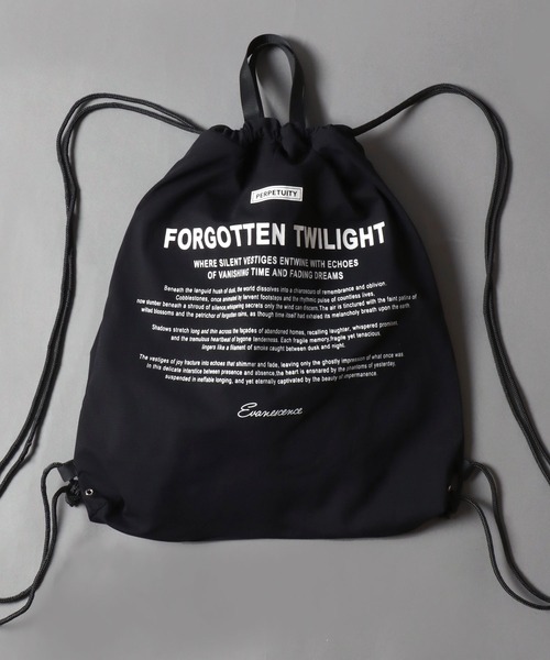 SITRY(シトリー)の「Square Mesh Knapsack/スクエアメッシュ ナップサック ジムバッグ(バックパック/リュック・メンズ・リアルツリーカモ/ブラック・FREE)」の1枚目の写真