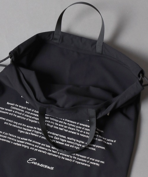 SITRY(シトリー)の「Square Mesh Knapsack/スクエアメッシュ ナップサック ジムバッグ(バックパック/リュック・メンズ・リアルツリーカモ/ブラック・FREE)」の6枚目の写真