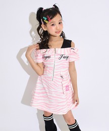 ANAP kids（アナップキッズ）の「ポシェット付 オフショル風 ワンピース（ワンピース）」
