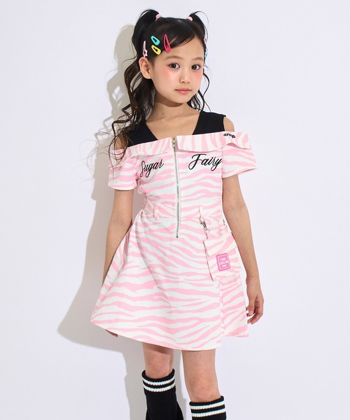 ANAP kids(アナップキッズ)の「ポシェット付 オフショル風 ワンピース(ワンピース・キッズ・ライトブルー/ピンク・120/130/110)」の11枚目の写真