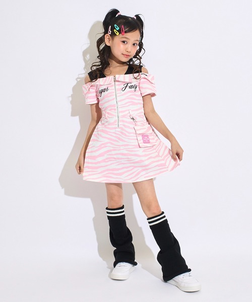 ANAP kids(アナップキッズ)の「ポシェット付 オフショル風 ワンピース(ワンピース・キッズ・ライトブルー/ピンク・120/130/110)」の13枚目の写真