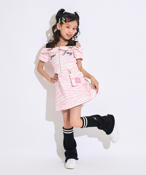 ANAP kids(アナップキッズ)の「ポシェット付 オフショル風 ワンピース(ワンピース・キッズ・ライトブルー/ピンク・120/130/110)」の14枚目の写真