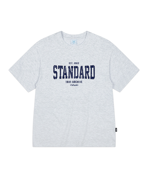 1989STANDARD(1989スタンダード)の「CRACK STANDARD クールコットンオーバーサイズ半袖 (SISSTD-0257)(Tシャツ/カットソー・メンズ・ブラック/ライトグレー/ホワイト・MEDIUM/LARGE/X-LARGE)」の3枚目の写真