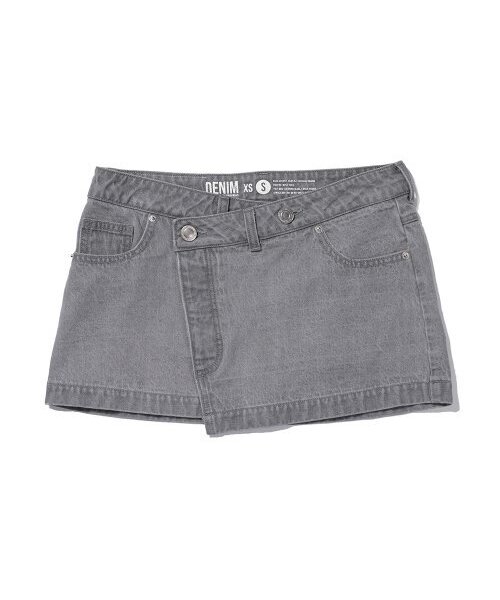 EXTRAORDINARY(エクストラオーディナリー)の「WRAP SKIRT L/GRAY(スカート・レディース・その他・SMALL/X-SMALL)」の1枚目の写真