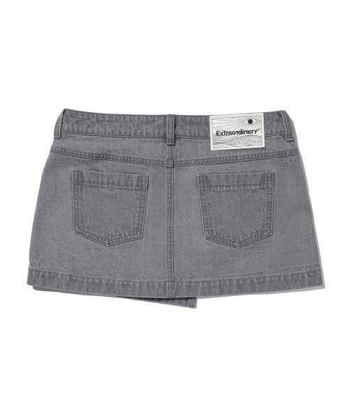 EXTRAORDINARY(エクストラオーディナリー)の「WRAP SKIRT L/GRAY(スカート・レディース・その他・SMALL/X-SMALL)」の2枚目の写真