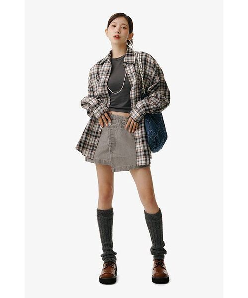 EXTRAORDINARY(エクストラオーディナリー)の「WRAP SKIRT L/GRAY(スカート・レディース・その他・SMALL/X-SMALL)」の6枚目の写真