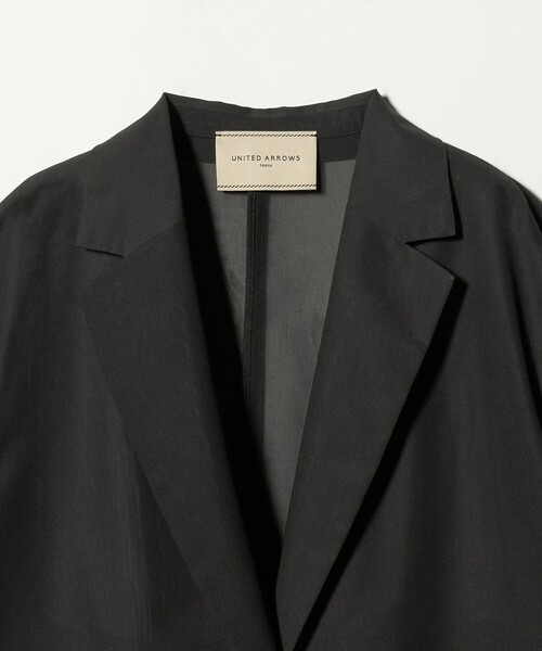 UNITED ARROWS(ユナイテッドアローズ)の「シアー ショート ジャケット ‐ウォッシャブル‐(テーラードジャケット・レディース・オフホワイト/ブラック/ダークグレー・FREE)」の16枚目の写真
