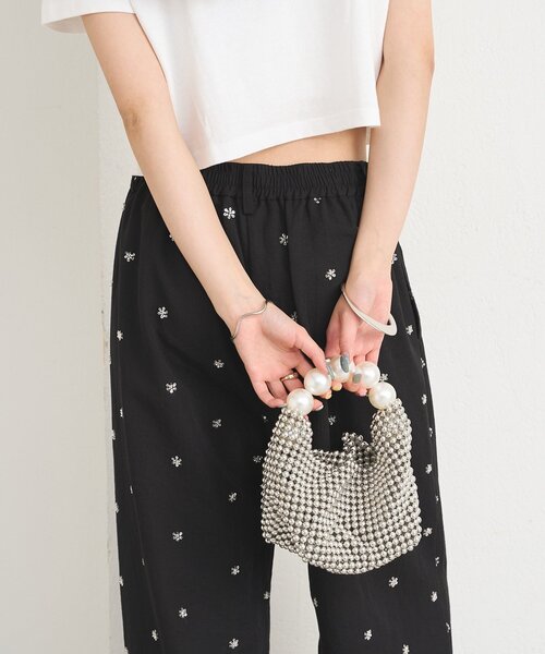 mystic（ミスティック）の「ビーズハンドルminiBAG（ハンドバッグ・レディース・シルバー/アイボリー・ONE SIZE）」の10枚目の写真