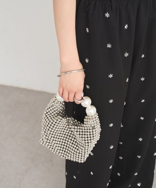 mystic（ミスティック）の「ビーズハンドルminiBAG（ハンドバッグ・レディース・シルバー/アイボリー・ONE SIZE）」の11枚目の写真